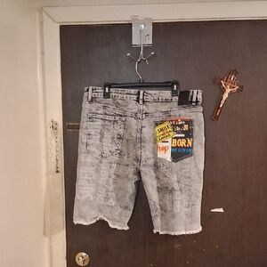 Men's Distressed Born Fly Jean Shorts "Jorts" Size 38